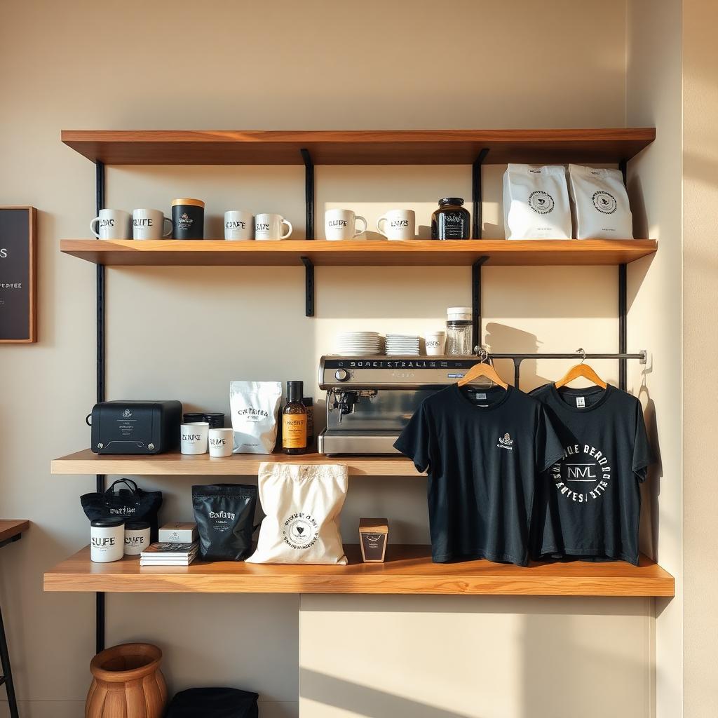 Specialty café merchandise corner