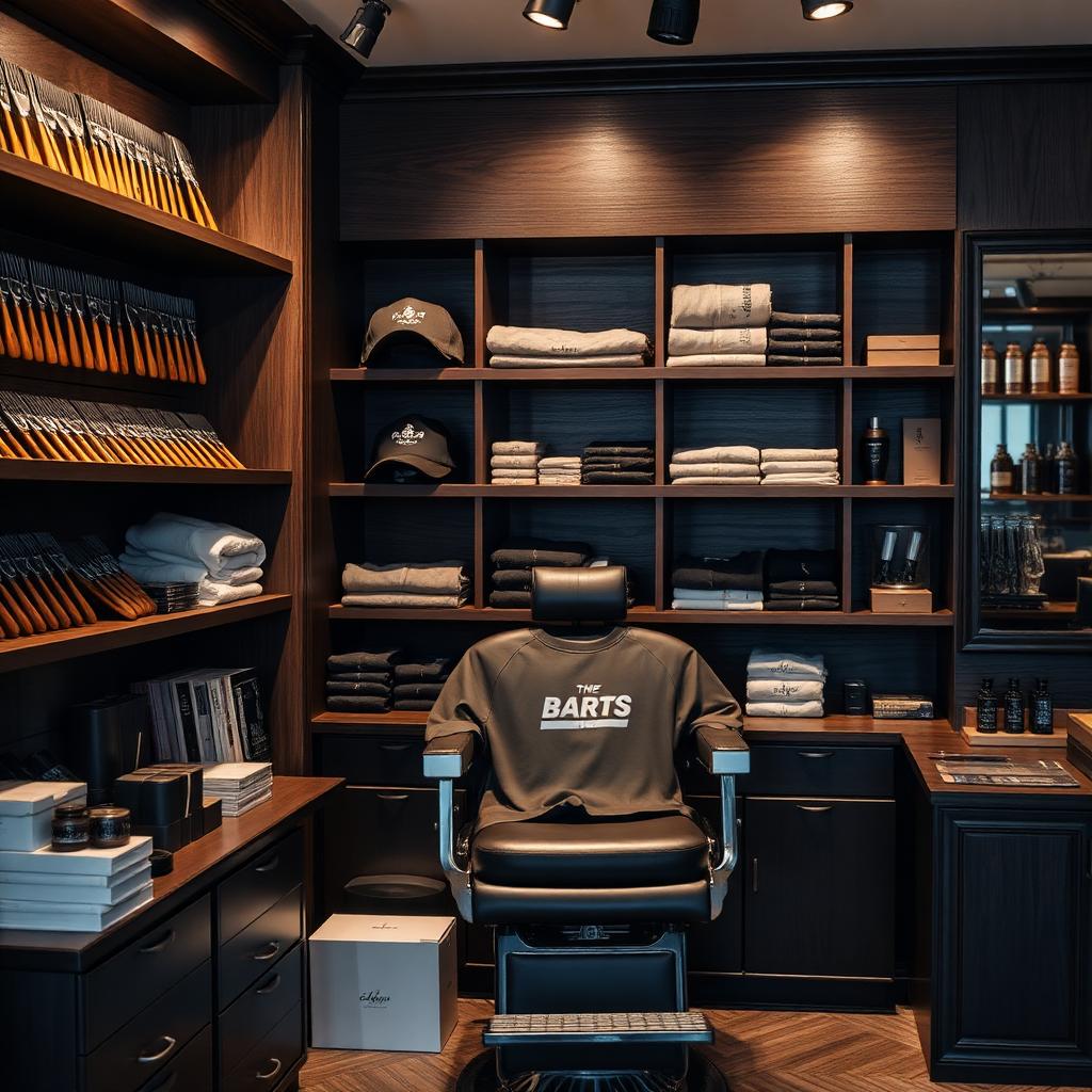 Salon & barber merchandise corner