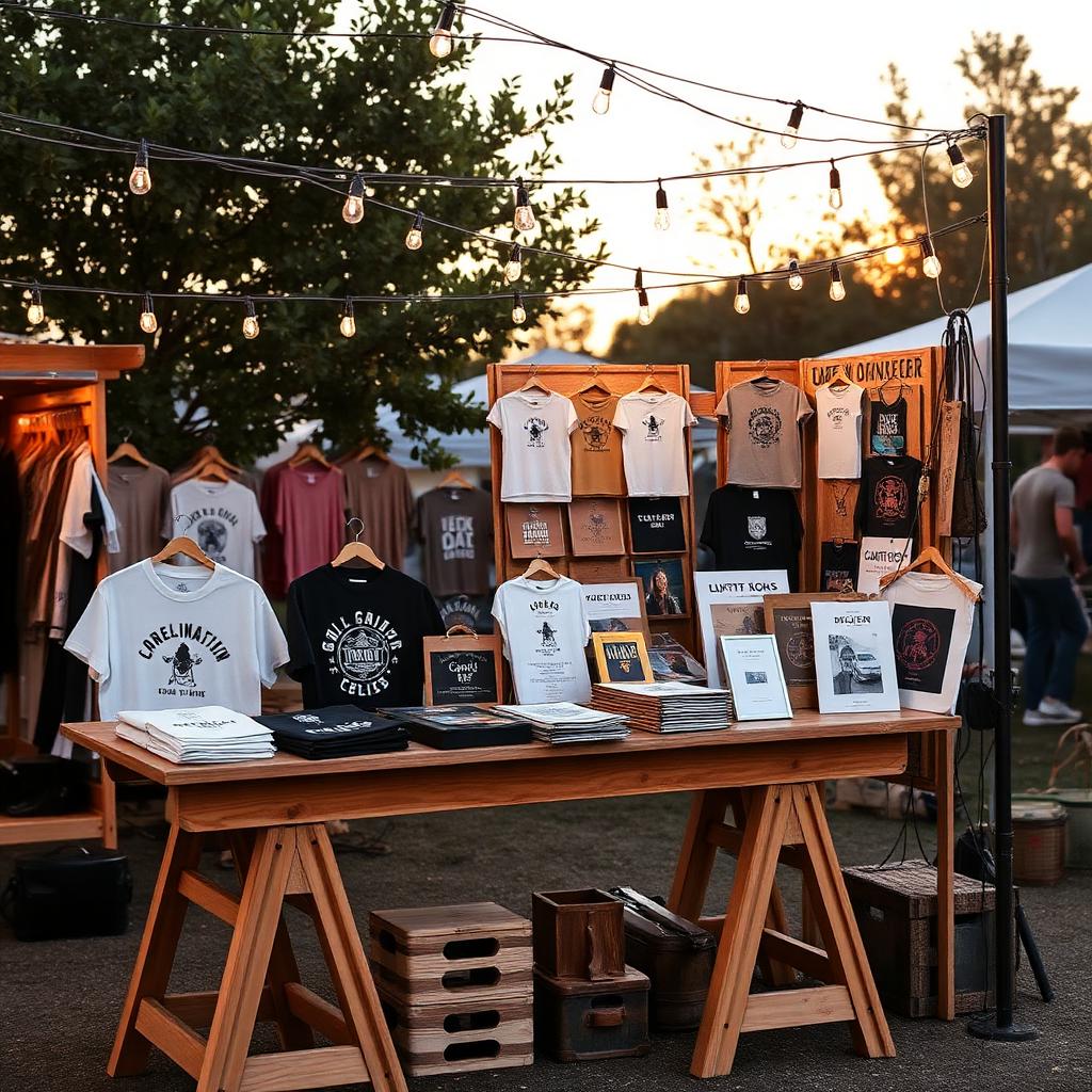 Weekend / flea market merchandise corner